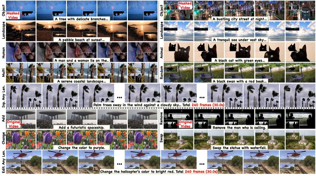 VideoPainter: Any-length Video Inpainting and Editing with Plug-and-Play Context Control — overview